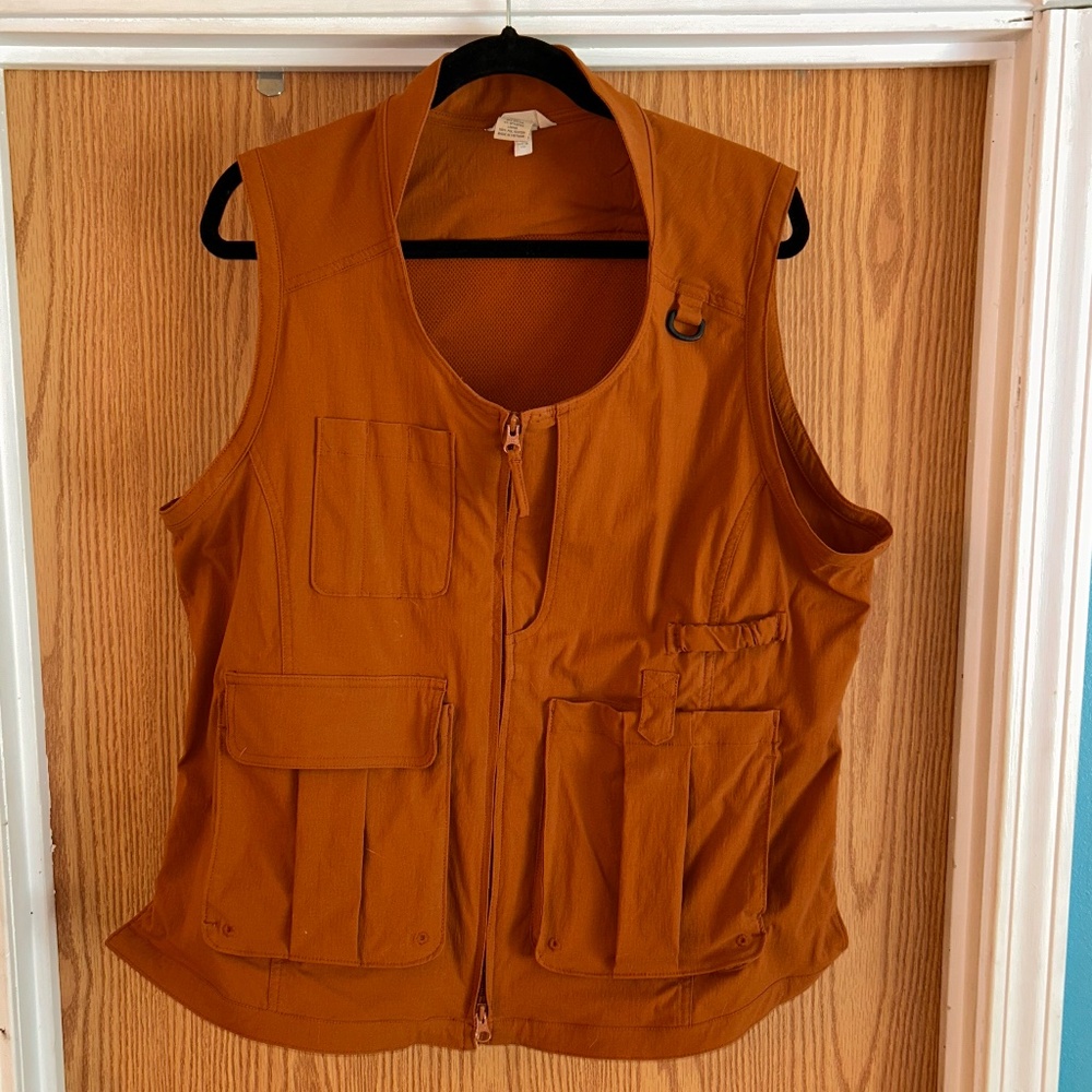 Duluth Trading Womens Heirloom Gardening vest size XL color Henna